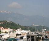 Hafen Platamonas mit Blick zum Olymp